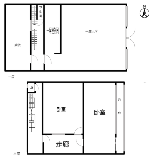 冠云西路商铺底商 室0厅0卫户型图