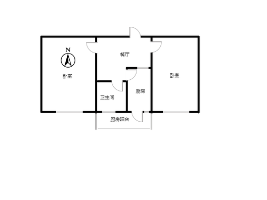 华丰小区2室1厅1卫户型图
