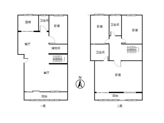 名流丽苑4室2厅3卫户型图