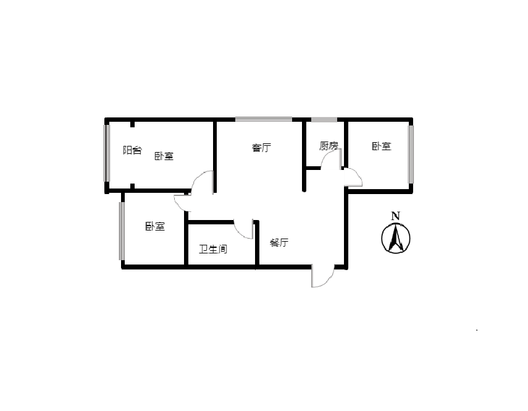 强舜铭城3室2厅1卫户型图