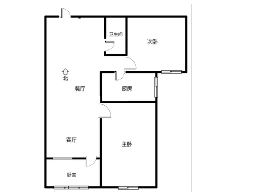 三利中和城二期东区(C区）3室2厅1卫户型图