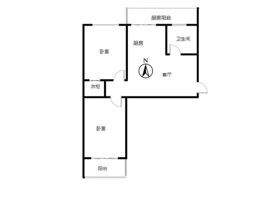 华丰小区2室1厅1卫户型图