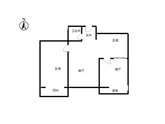 民政局小区2室2厅1卫户型图