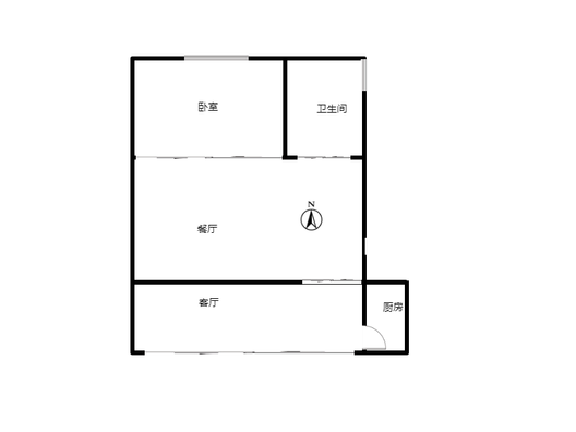 鼓楼大街北段商铺底商 室0厅0卫户型图