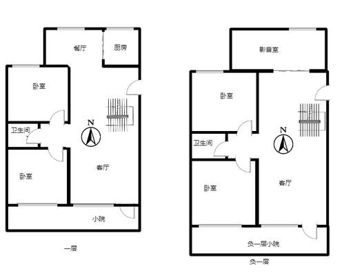 新加坡花园4室3厅2卫户型图
