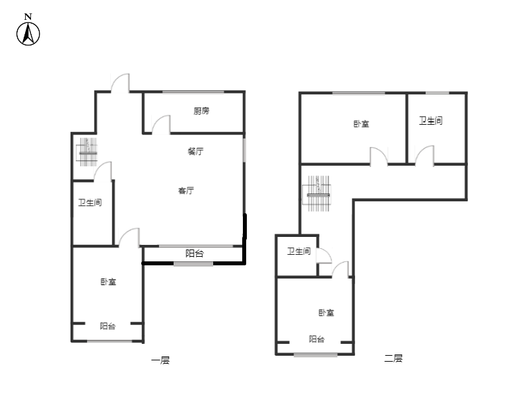 鸿坤理想尔湾3室2厅3卫户型图