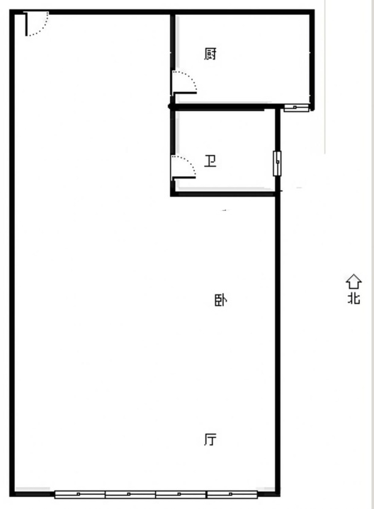 卓悦城北京未1室1厅1卫户型图