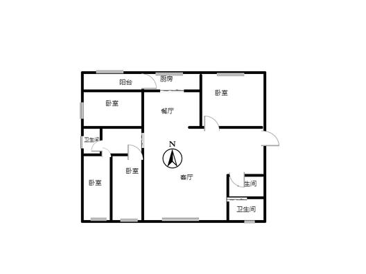 金地小区4室2厅2卫户型图