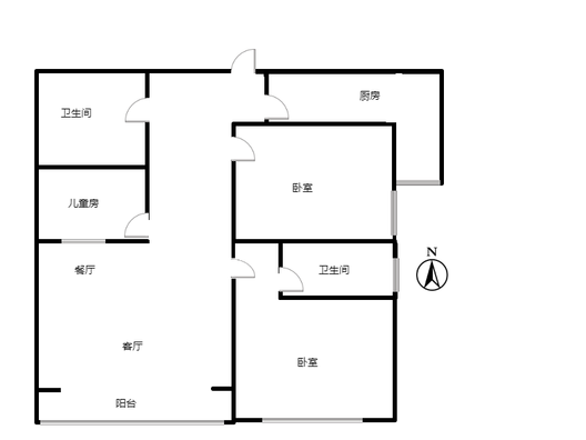 君临天下御景园3室2厅2卫户型图
