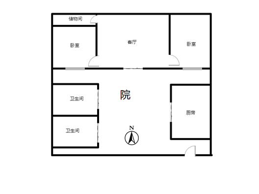 东兴北街商铺底商0室0厅0卫户型图