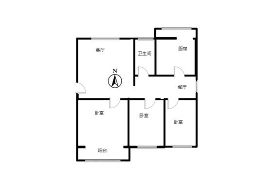 康乐小区3室2厅1卫户型图