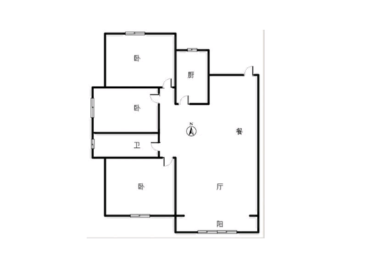 香邑溪谷悦都3室2厅2卫户型图