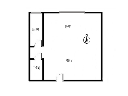 汇元尚品1室1厅1卫户型图