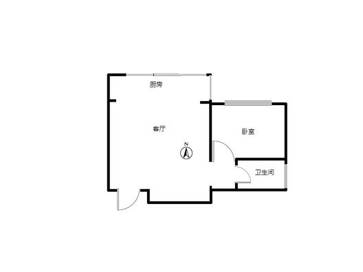 凯兴花园（悦享城）1室1厅1卫户型图
