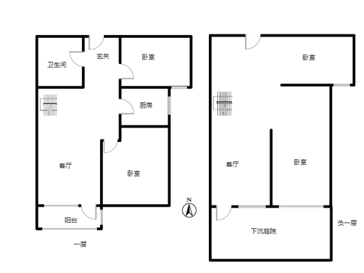 北京城建德信御府4室2厅1卫户型图