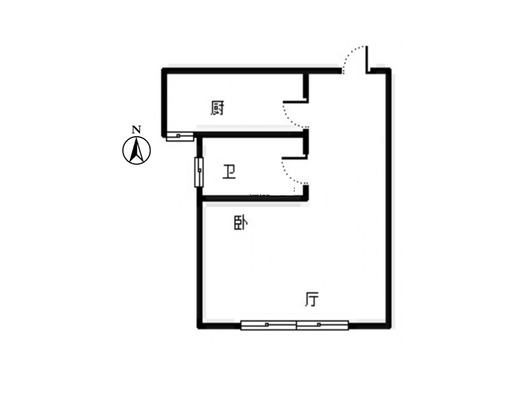 卓悦城北京未1室1厅1卫户型图