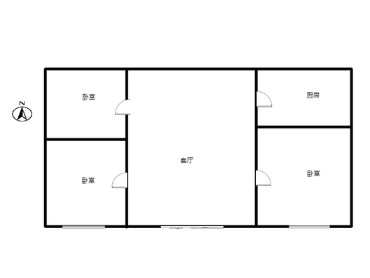 向阳商业街商铺底商室0厅0卫户型图