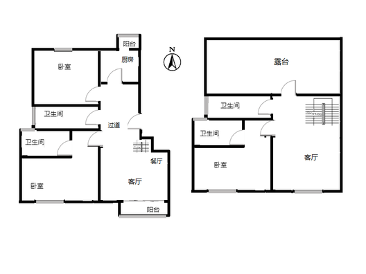 鸿盛凯旋门3室3厅4卫户型图