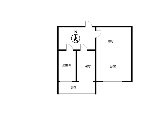 研制厂小区1室2厅1卫户型图