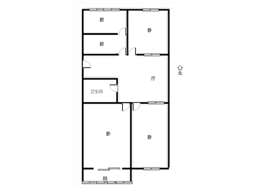 仁和小区3室1厅1卫户型图