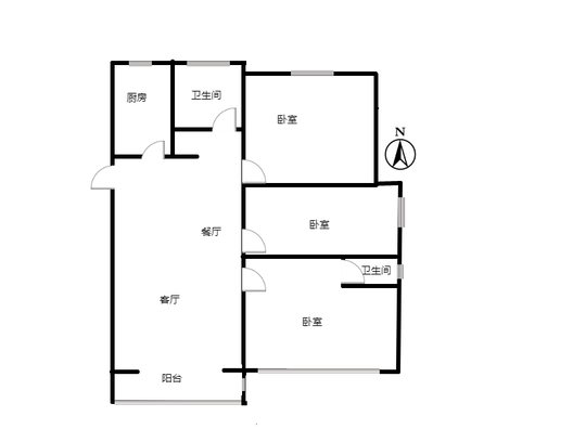 隆基泰和铂悦山3室2厅2卫户型图