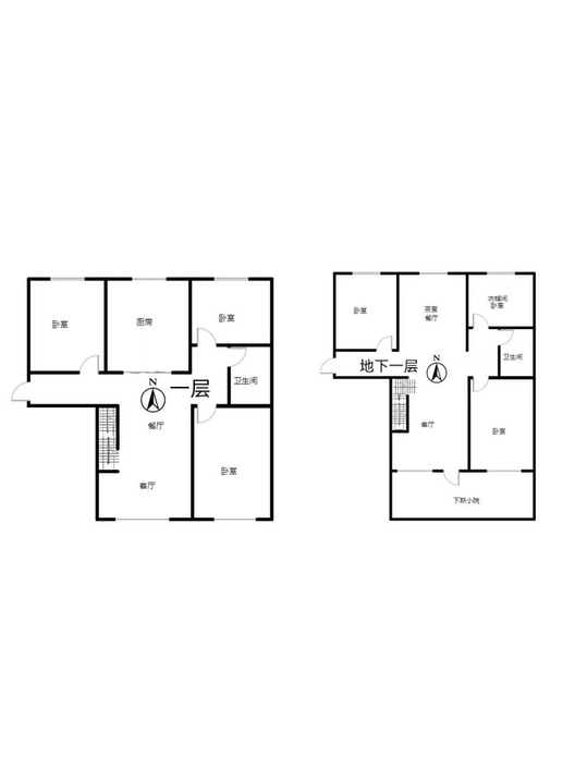 K2狮子城6室2厅2卫户型图