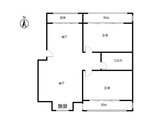 宏远家园2室2厅1卫户型图