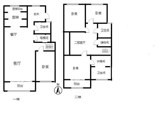 香邑溪谷原墅4室3厅3卫户型图