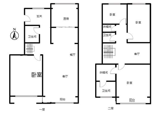 香邑溪谷原墅4室3厅3卫户型图