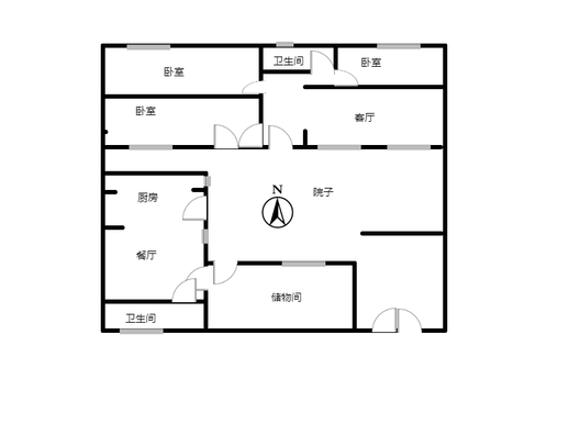 南关街商铺底商 室0厅0卫户型图