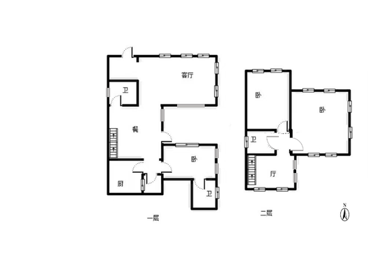 西京都高尔夫别墅5室4厅4卫户型图