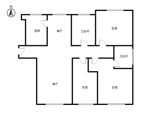 三利中和城二期东区(C区）3室2厅2卫户型图