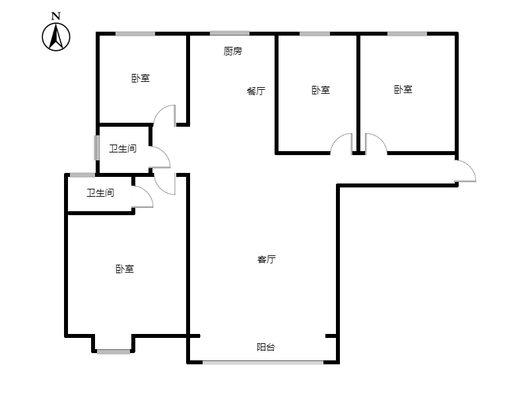 香邑溪谷上园4室2厅2卫户型图