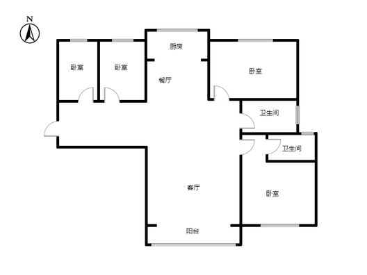香邑溪谷上园4室2厅2卫户型图