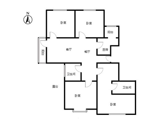 华融现代城4室2厅2卫户型图