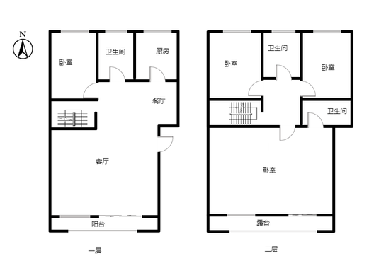 名流丽苑4室2厅2卫户型图