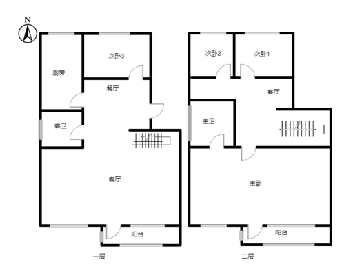 燕赵花园4室3厅2卫户型图