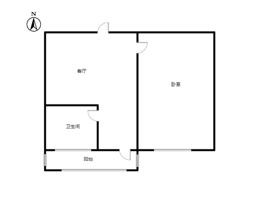 研制厂小区1室1厅1卫户型图