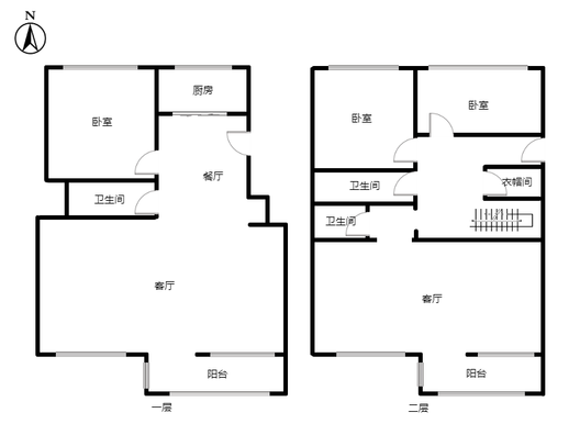 国富嘉园3室3厅2卫户型图