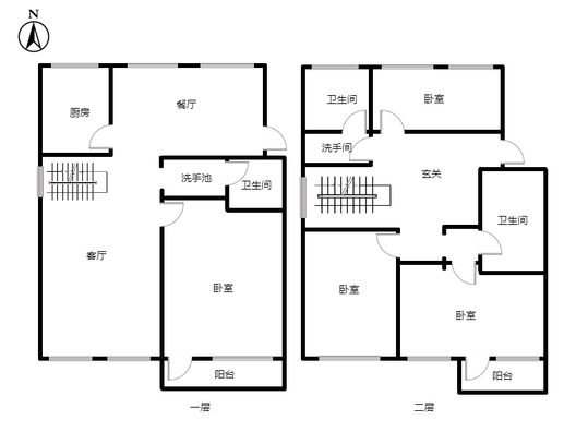 国富嘉园4室2厅3卫户型图