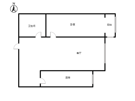 强舜铭城1室1厅1卫户型图