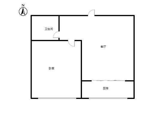 金色家园1室1厅1卫户型图