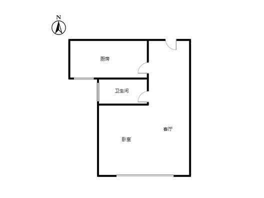 卓悦城北京未1室1厅1卫户型图