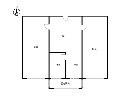 华丰小区2室1厅1卫户型图